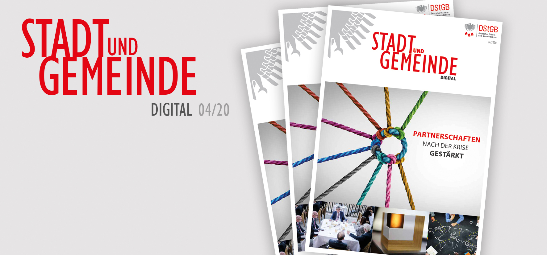 Titelblatt der DStGB-Zeitschrift Stadt und Gemeindedigital. Ausgabe Nr. 4 2020