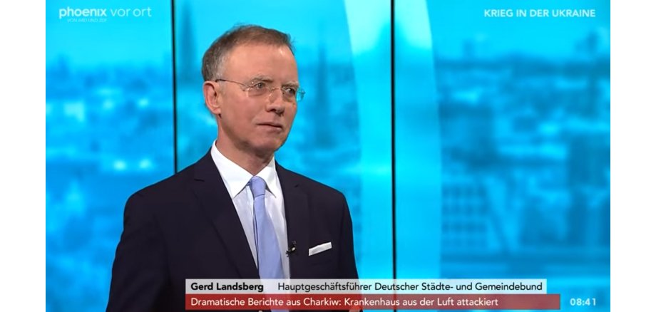 Interview mit Dr. Gerd Landsberg auf dem Fernsehsender phoenix