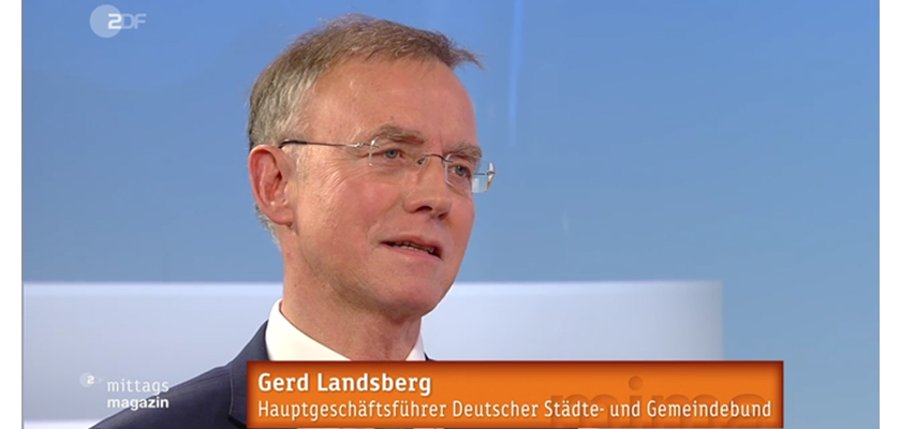 ZDF mittagsmagazin - Dr. Gerd Landsberg, DStGB