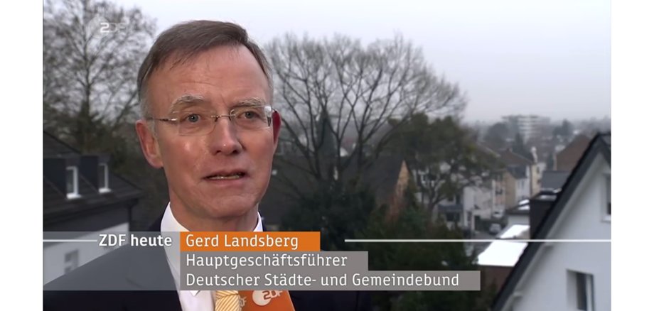 ZDF heute - Dr. Gerd Landsberg, DStGB