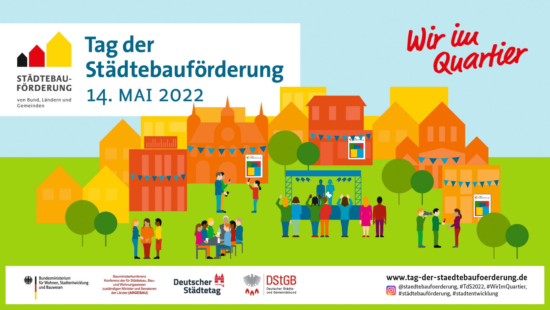 Grafik zum Tag der Städtebauförderung 2022