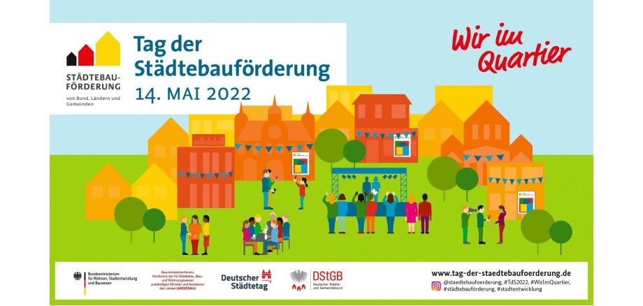 Grafik zum Tag der Städtebauförderung 2022