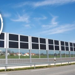 Photovoltaik-Lärmschutzwand