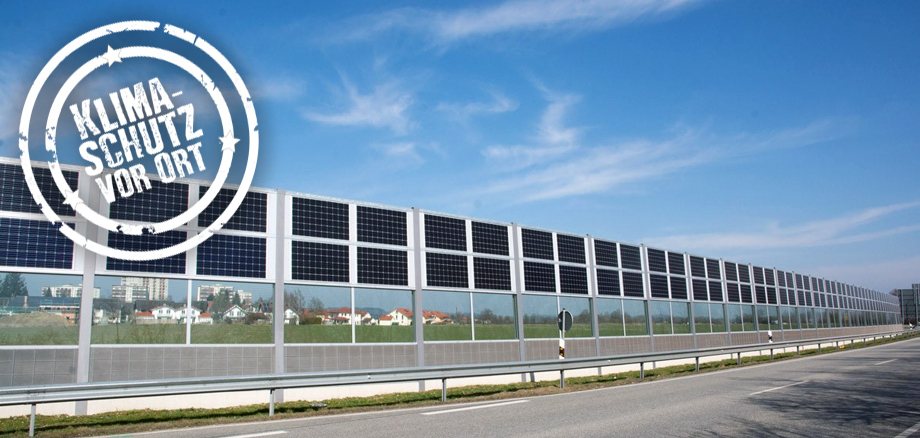 Photovoltaik-Lärmschutzwand