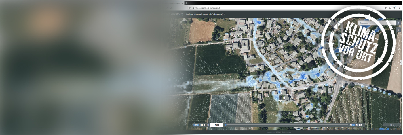 Abbildung 2: Starkregengefahrenkarte Abbildung 2: Starkregengefahrenkarte