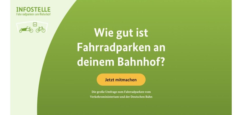 "Wie gut ist Fahrradparken an deinem Bahnhof?", Umfrage der Infostelle fahrradparken am Bahnhof