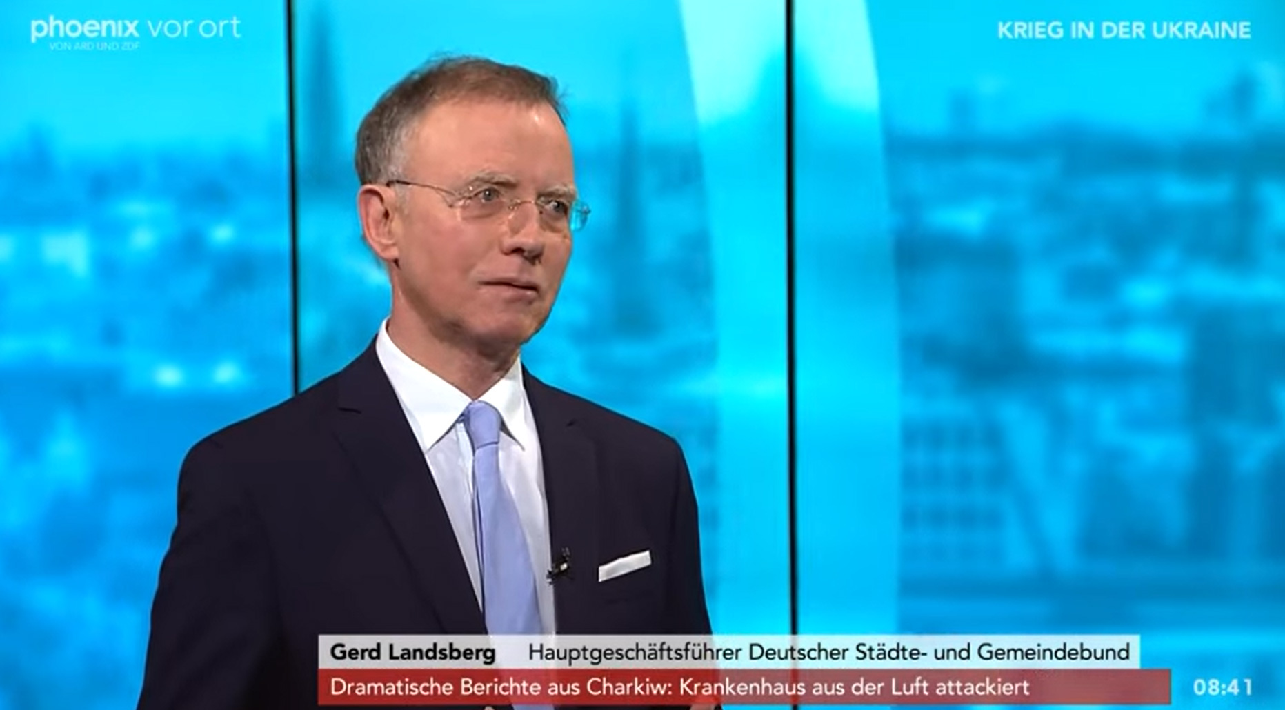 Interview mit Dr. Gerd Landsberg auf dem Fernsehsender phoenix Interview mit Dr. Gerd Landsberg auf dem Fernsehsender phoenix