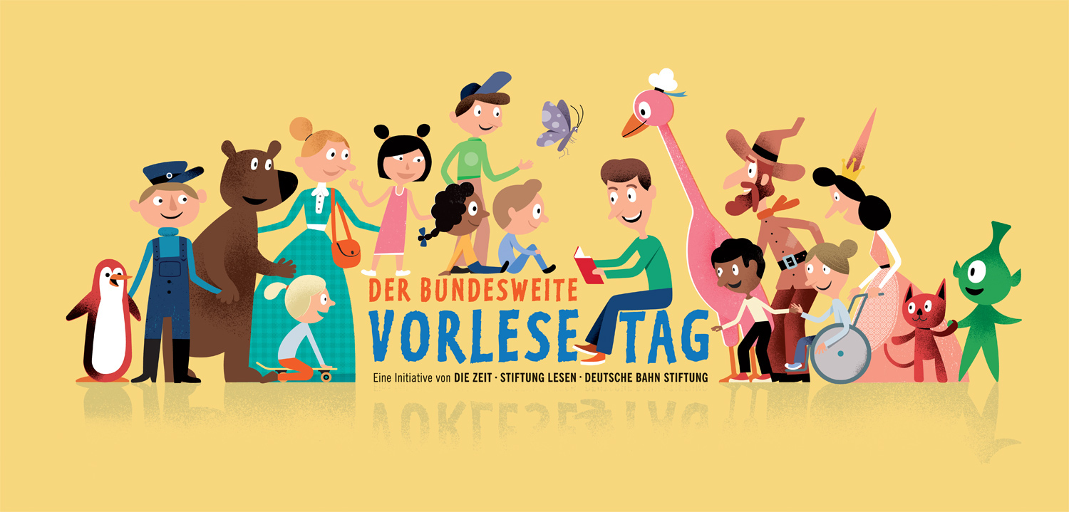 Digitale Postkarte des Vorlesetag 2022 der Stiftung Lesen