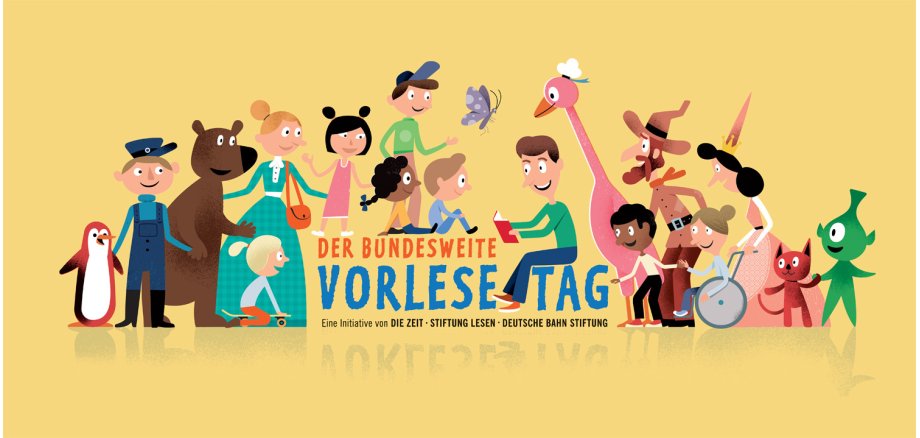 Digitale Postkarte des Vorlesetag 2022 der Stiftung Lesen