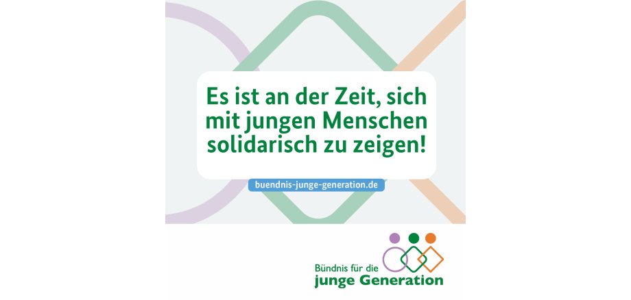 Grafik zum Bündnis für die junge Generation