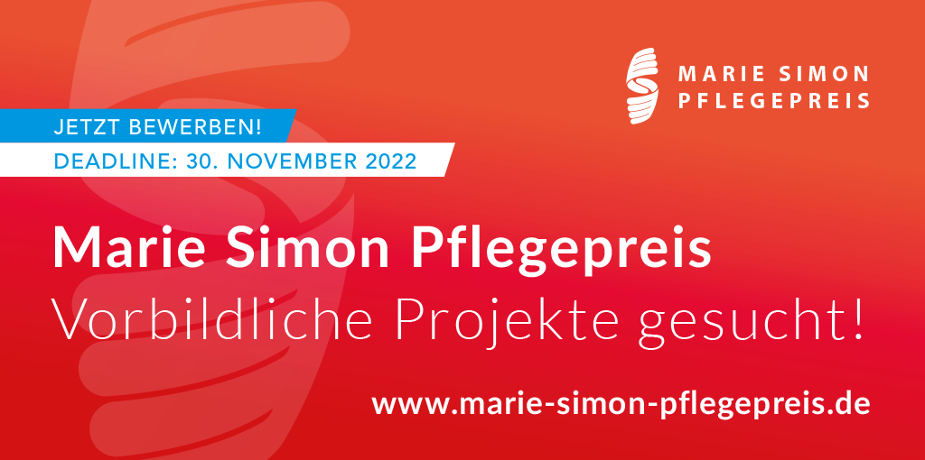 Flyer Marie-Simon-Pflegepreis