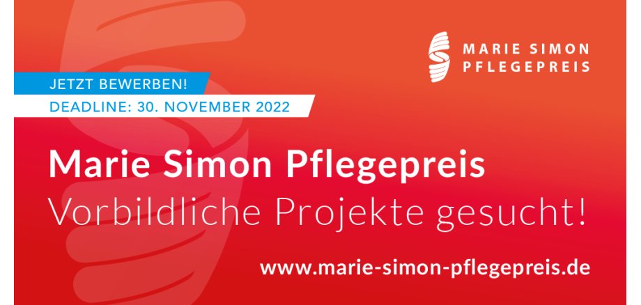 Flyer Marie-Simon-Pflegepreis