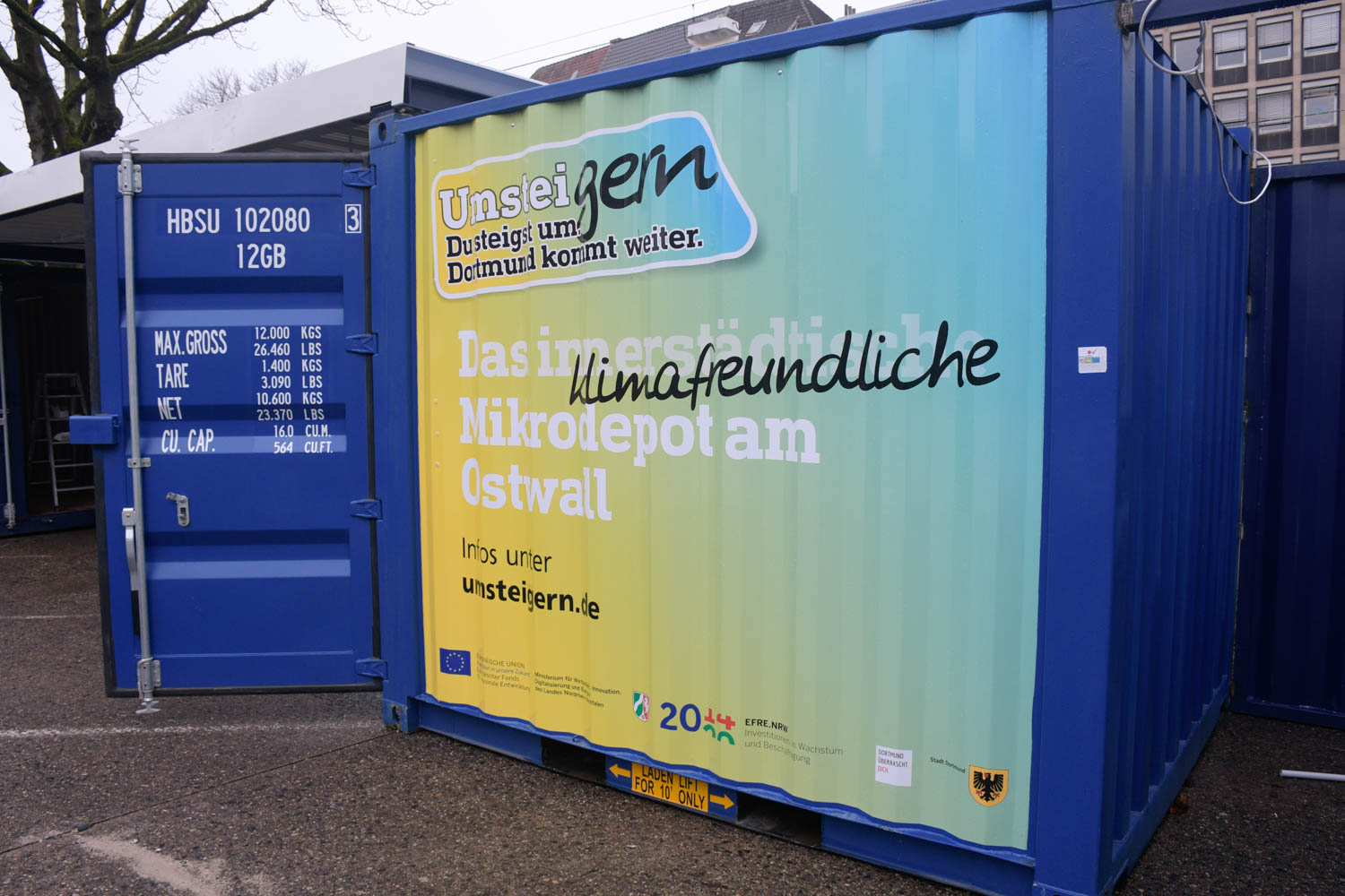 Mikrodepot für eine emissionsfreie Innenstadt; Stadt Dortmund, am Ostwall