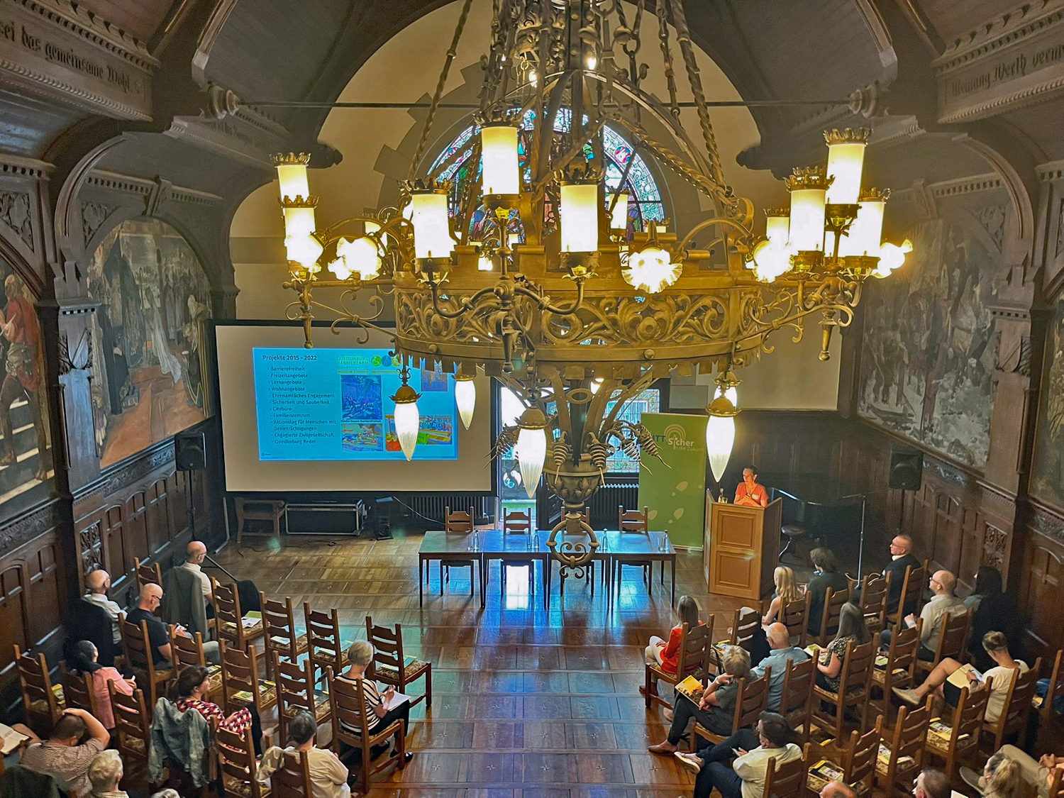 Regionalveranstaltung des Projektes "Trittsicher in die Zukunft" in Quedlinburg.